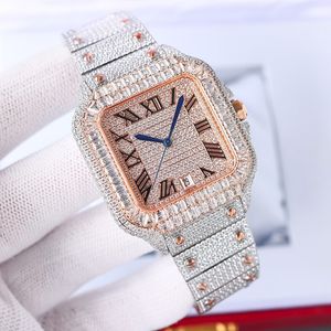 Diamond Watch Automatisk mekanisk rörelse klockor Vattentäta mensarmband Sapphire Business Wristbrand rostfritt stål 40mm damer armbandsur Montre de luxe