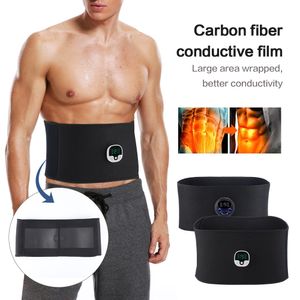 Bantningsbälte EMS Electric Abdominal Body Slimming Belt Smart Abdomen Muscle Stimulator Slimming Massager Fitness Lose Weight Fat Burn Unisex 230614