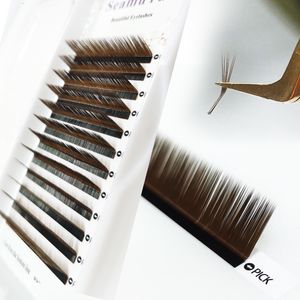 Makeup Tools Dark Brown Individual Eyelash Extension Premium Eyelashes Mix Length Mink Lashes Professional Lash 230614