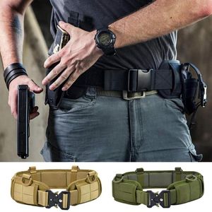 Tactical Belt 1000D Nylon Bekväm Airsoft Belt Army Training Soft Padded Cobra Combat Hunt Battle Midjebälten7902380222L