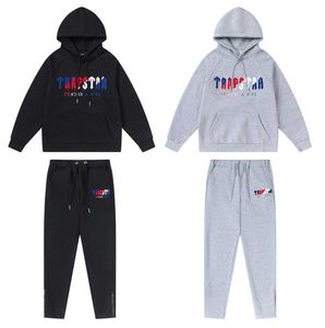 Masculino Designers masculino Fatos de treino com capuz Jogger Sportswear Camisolas casuais Sweatpants Streetwear Pulôver TRAPSTAR Fleece Tidal flow design 668ess