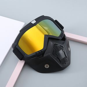 2022 newest Outdoor Eyewear Motorcycle Protective Gears Flexible Cross Helmet Face Mask Motocross Windproof Goggles ATV Eyewear UV Protection Sunglasses