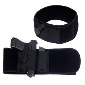 Outdoor Tactical Belly Band Holster Universal Elastic Wide Belt Pistol Holsters Universal midja Glock Magazine Pouch Belts7608099200Z