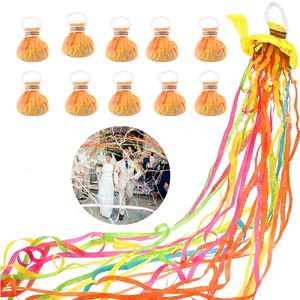 Party Decoration 10pack Party Popper Hand Throw Streamer Confetti Magic Paper Föreslå bröllopsfirande år födelsedagsfest dekoration 230615