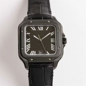 腕時計スクエアヴィンテージサントウォッチメン自動運動デイドレス因果関係Orologio di Lusso Luxury Designer Watch SA0018 35mm 39 mm XB08