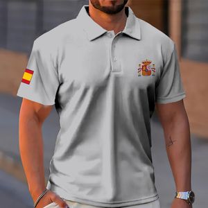 Erkek Polos İspanya Polo Gömlek Yaz Kısa Kollu T moda iş nefes alabilen üstler büyük boy tshirts Almanya insan kıyafetleri 230614