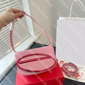 Женские пакеты на плечах дизайнер Dingdang Bag Square Square Square Bags Simply Color Leatherbag