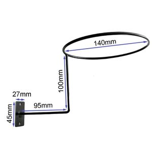 Suporte para peruca 24 peças anti corrosão montagem na parede capacete de metal suporte para exibição cabide gancho para pintor chapéu de sol de cowboy lenços de beisebol chapéu 230614