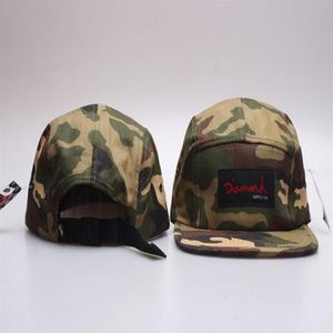 Diamonds Supply Co 5 Panel Camo Leopard Brim Strapback Baseball Snapback Caps Gorras Bones Sommerhüte für Männer Frauen ganze 279n