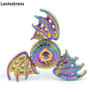 Spinning Top Lesiostress Fidget Spinner The wings of the Dragon Eye Gyro Metal Hand Spinner Fingertip Spinning Top Toys 230614