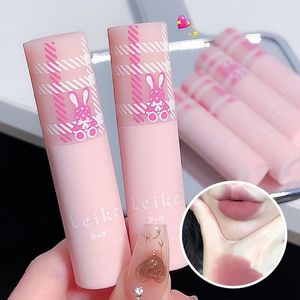 Lip Gloss 1Pc Grey Pink Matte Velvet Mud Nude Lipstick Red Tint Glaze Korean Waterproof Makeup Cosmetic