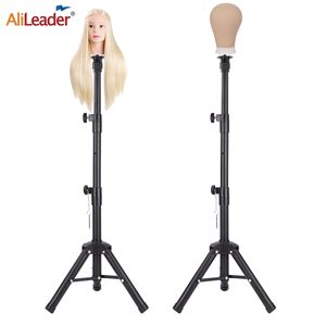 Peruk standı 55 inç peruk standı tripod manken kafası standı ayarlanabilir peruk başı stant tutucusu, tray ücretsiz taşıma çantası 230614