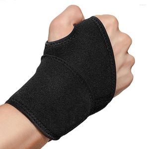 Suporte de pulso Pulseira de enrolamento esportiva profissional Fitness Basquete Neoprene Bandagem elástica para palma da mão Almofada de cinta/WS
