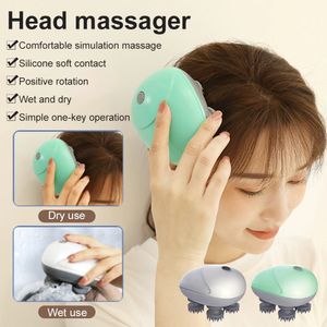 Huvudmassager Electric Head Massager Cat Massager Healthcare Relax Body Shoulder Neck Djup Tissue Head Scalp Massage Knådan vibrerande enhet 230614