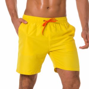 Herrbadstammar snabba torra badshorts med mesh foder baddräkter strandsemester med fickor