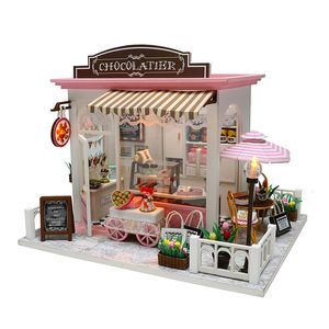 Arkitektur/DIY House Miniature Dollhouse Diy Music House Kit Creative Room With Furniture For Romantic Valentine's Gift Cocoas Fantastic Ideas 230614