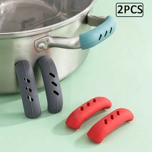 Nuovo 2 pz/pacco Isolamento Termico Guanto Da Forno Guanto Casseruola Ear Pan Presina Forno Grip Anti-hot Pot Clip Accessori Da Cucina In Silicone