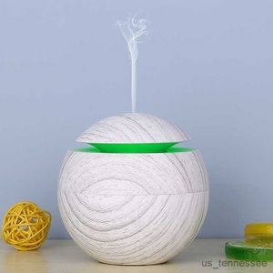 Humidifiers Mini Air Humidifier Electric Aroma Diffuser Wood Ultrasonic Aromatherapy Cool Mist For Home Car R230615