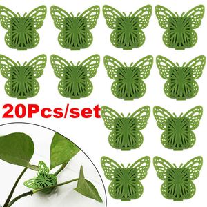New 20Pcs set Plant Climbing Clips Mini Invisible Rattan Bracket Fixed Buckle For Garden Vegetable Vine Upright Plant Accessories