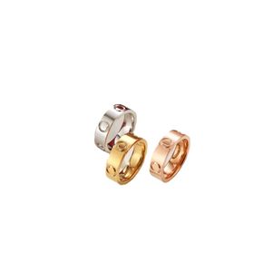 Designer beliebtes Paar Carter Love Schmale Version 18k Gold Rose Euro Ring