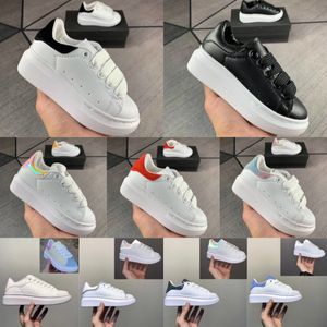 Kids Shoes Boys Girls Leather Sneakers Toddler Black White Children Youth Outdoor Platform Oversized Espadrilles Luxury Flats Casual Trainers Red Blue Shock Pink