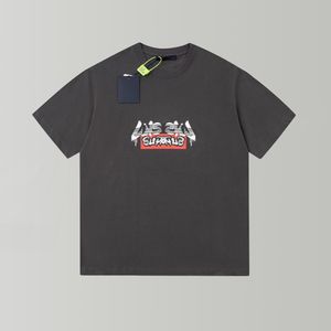 23SS Made in Italy Neue T-Shirts für Damen und Herren, gemeinsam signiert, High-End-Klassiker, mit Box-Buchstaben, bedruckt, kurzärmelig, Sommermode, atmungsaktiv, Straße, einfaches T-Shirt TJAMMTX179