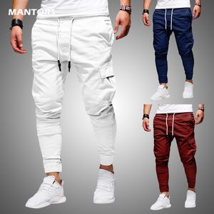 Mens Pants Men Thin Fashion Casual Jogger Streetwear Cargo Multipockets byxor Fitness Gym Sweatpants 230614