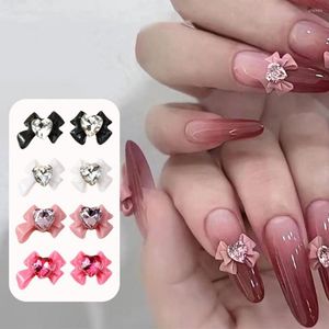 Decorações de arte para unhas 10 unidades de adesivos antiderrapantes Enfeites de coração Strass Faça você mesmo Anti-colisão Glitter Acessórios de joias