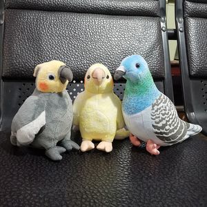 Плюшевые куклы супер мини -плюш плюшевые игрушки мягкие реальные попугайные животны