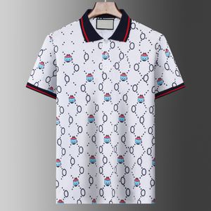 Men Polo Shirt Włochy projektant bawełniany polo ubrania litera druk haftowe letnie koszule polo