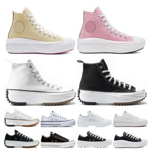 Sıradan Trend Klasik Tuval Erkek ve Kadınlar Sıradan Ayakkabı Chuck Sneaker Platform Ayakkabı Üç Siyah Beyaz Yüksek ve Düşük Spor Ayakkabı 35-40