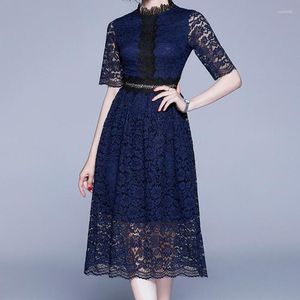 Party Dresses Zawfl Women Summer Elegant Lace Dress Festa High Quality Long Wedding Robe Femme Vintage Designer A-Line Vestidos