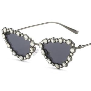 Occhiali da sole moda Donna Occhiali da sole di lusso leggeri Occhiali da sole anti-UV con diamanti Occhiali da vista Cat Eye Semplicità Ornamentali