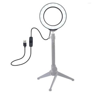 Flash Heads 4,7 tum USB White Light LED POGRAPHY Ringlight för YouTube Live Makeup Fill Selfie Ring Luces Lamp