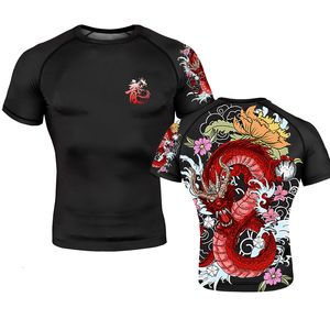 T-shirty mężczyzn spersonalizowane koszule MMA i damskie MUAY Thai Boxing Combat Odzież Szybkie suche sportowe koszulki z krótkim rękawem 230615