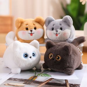 1pc simpatico ciondolo gatto nero bianco peluche morbido adorabile giocattolo Anime cartone animato animale bambola di pezza ragazze ornamenti regalo per San Valentino