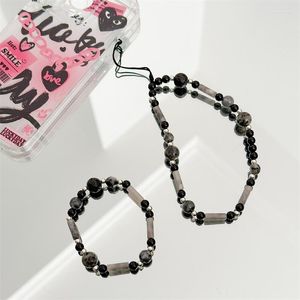 Strand Original Summer Obsidian Bracciale con pendente a mano con cordino per fotocamera Ccd con perline per cellulare