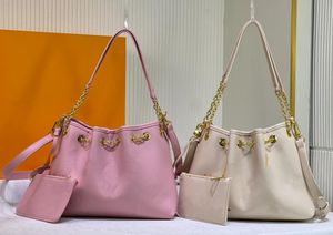 7A Genuine Leather Designer bag Womens Handbag Rose Pink SUMMER BUNDLE Summery Degrade Bag Embossed Leather Shoulder Bag Gradient Shades Drawstring Bag
