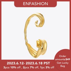 Ear Cuff ENFASHION Irregular Ear Cuff Gold Color Earrings For Women Single Earings Fashion Jewelry Pendientes Mujer Wholesale E211263 230614