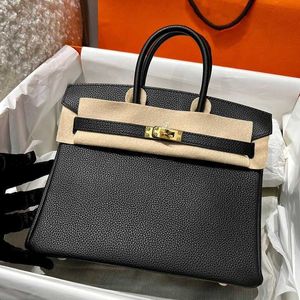 Дизайнеры сумочки сумки ручной работы Togo Platinum кожа Bk Black Banquet Gold Button Женская личиная сумочка 25