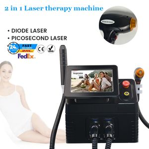 Alta potência 2 em 1 808NM diodo laser máquina de depilação a laser picossegundo tatuagem a laser