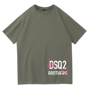 DSQ2 New Top Summer Loose T-shirt Fashion Casual Clothing Luxury Clothing Street Cute Shirt Men's and Women's High Quality Personality Couple T-shirt