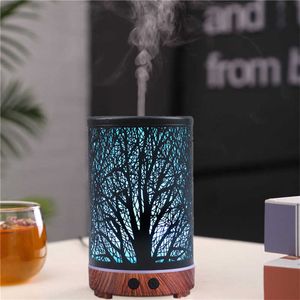Humidifiers Creative Essential Diffuser Ultrasonic Air Aromatherapy Humidifier Color Changing LED Lamp for Home Office Diffusor