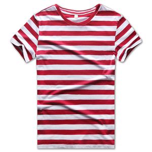 Женская футболка Zecmos Красная белая радужная полоса