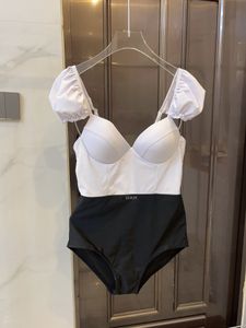 Costume da bagno sexy estivo con anello in acciaio, costume intero, asciugatura rapida, traspirante, vacanza al mare, casual, confortevole, spiaggia, mare, piscina, spa, spalline