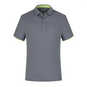 Mäns casual skjortor Kläder Mens Polos skjorta högkvalitativ lapel snabb torr kort ärm Slim Fit Solid Color Sports vändningskrage