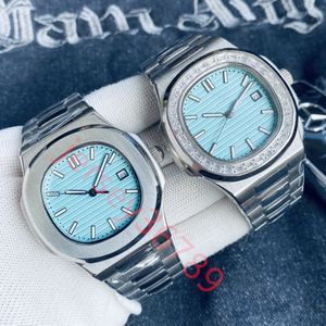 With diamond Mens Watch 40mm Master Automatic Mechanical Sapphire Classic Fashion Stainless Steel 5AT Waterproof Luminous montre de luxe u1 AAA Watches