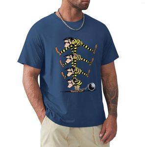 Erkek Polos Dalton Brothers T-Shirt Yaz Kıyafetleri Komik Tişörtler Büyük Boy Kısa Kollu Tee Erkekler
