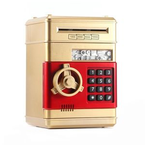 Förvaringslådor BINS ELEKTRONISKA PIGGY BANK SAFE LOX Pengar för barn Digitala mynt Kontant Saving Safe Deposit Mini ATM Machine Xmas Gifts 230614
