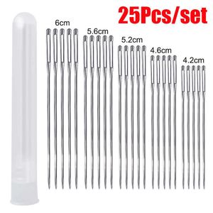 New 25Pcs Set Sewing Needles Needle-side Large Hole For Household Embroidery Thread Sewing Needles DIY Apparel Sewing Accessories